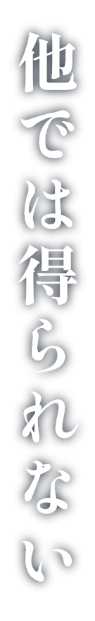 他では得られない